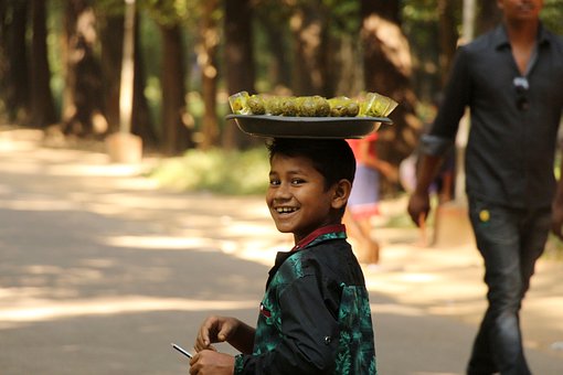 Smile, Child, Merchant, Products, Sweets