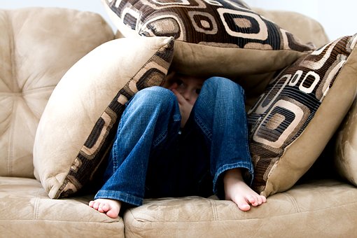 Little Boy, Hiding, Sad, Child, Fear