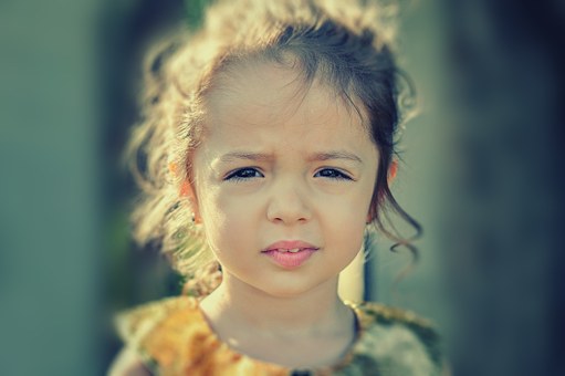 Girl, Worried, Portrait, Face, Sad