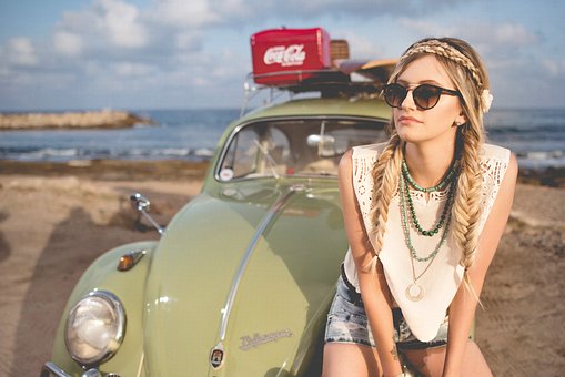 Beach, Beautiful, Beetle, Classic Car