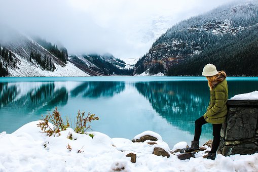 Woman, Hike, Lake, Female, Hiker